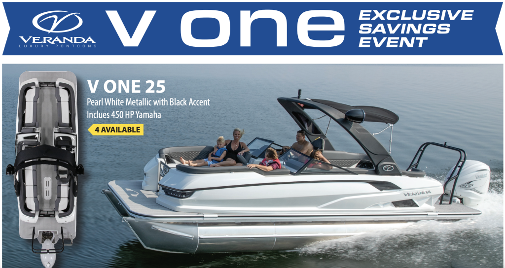 New Veranda V One 25 Pontoon (Pearl White)